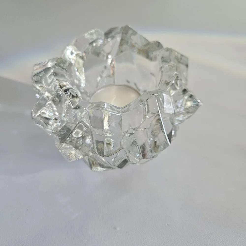 GOEBEL Charlottenhutte Ice Lead Crystal Votive Candle Holder | SZ4.5
